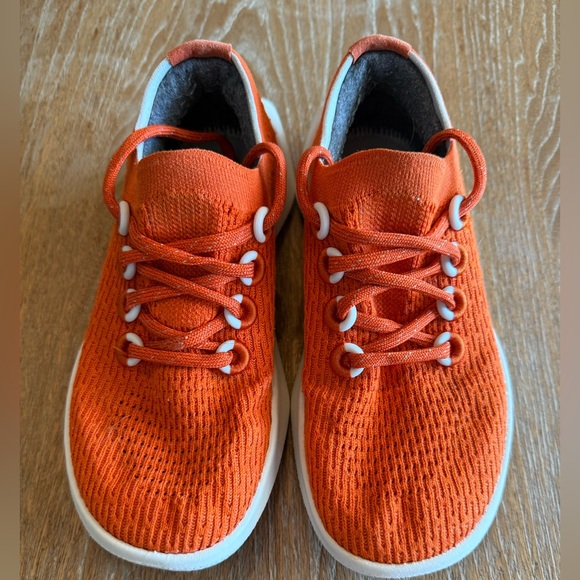 ALLBIRDS Tree Dasher 2 Women’s Orange Knit Running Sneakers Size 7 - Picture 3 of 13